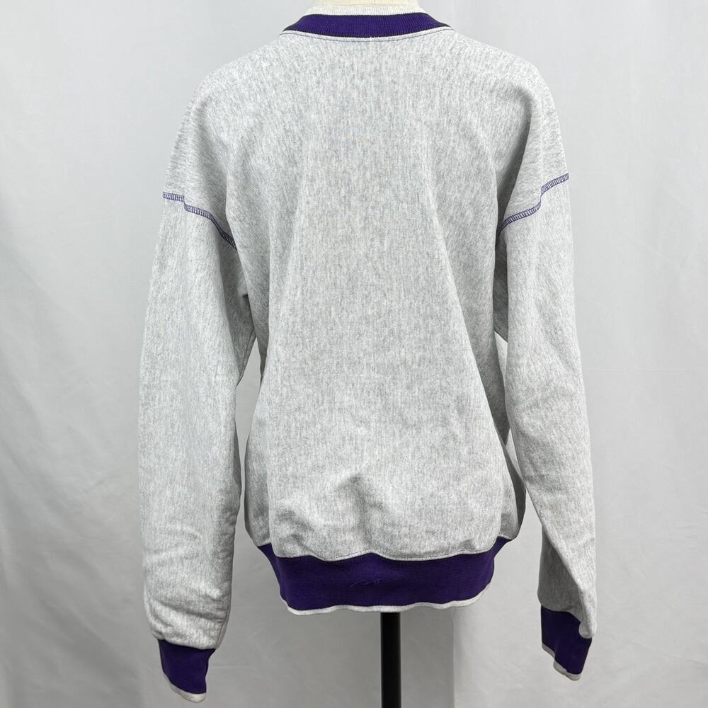 Vintage 90s The Game Minnesota Vikings Crewneck Sweatshirt Logo Athletic USA M - Picture 5 of 7
